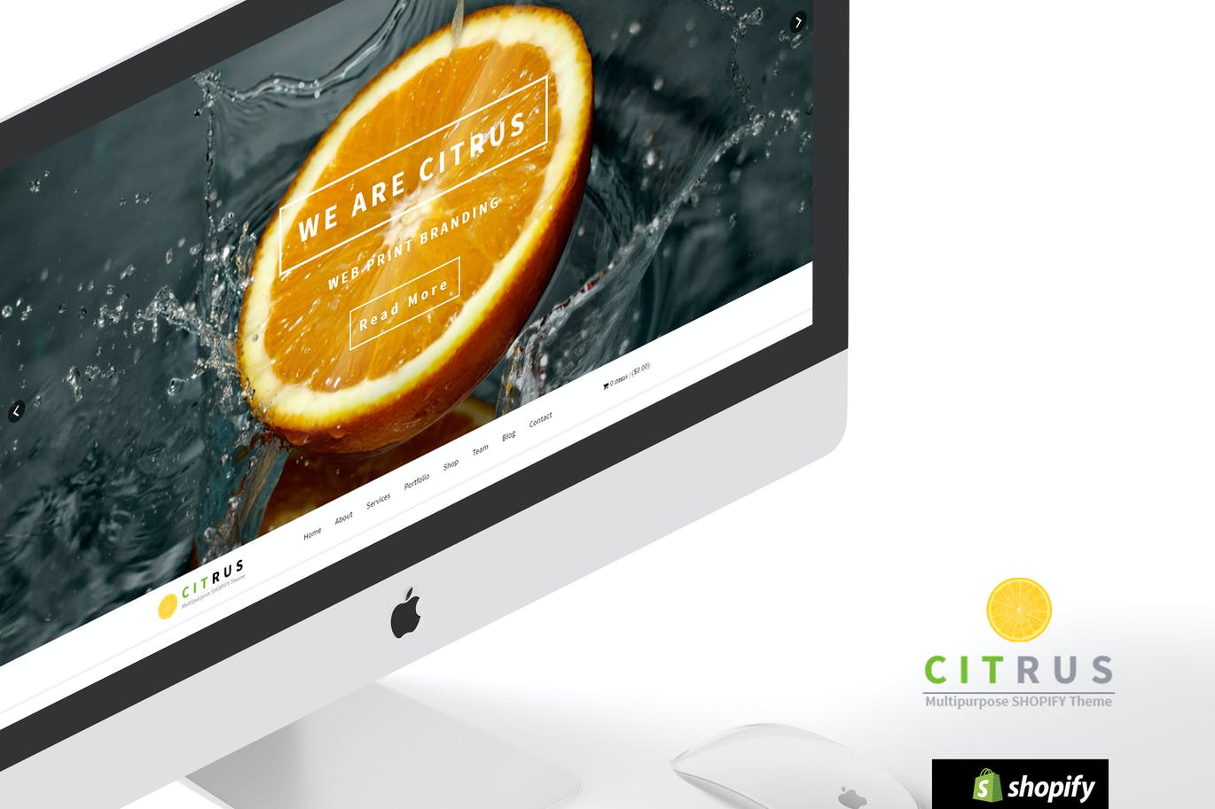 Citrus-一页视差Shopify主题