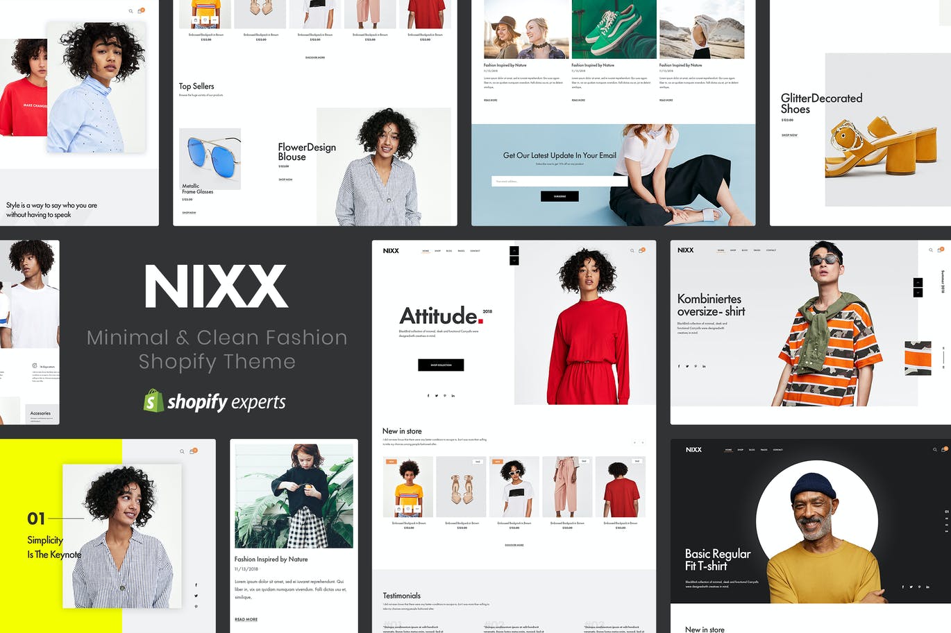 NIXX | 最小和干净的时尚Shopify主题