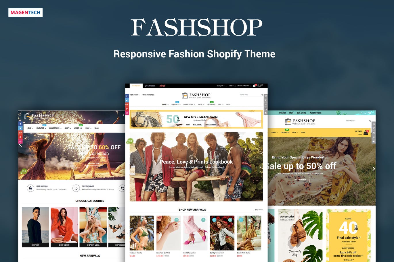 FashShop – 拖放Bootstrap 4 Shopify主题
