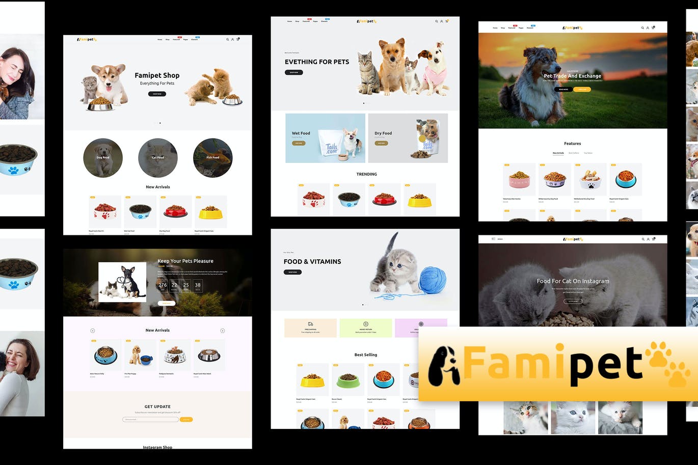 Famipet – 宠物食品商店响应式Shopify主题