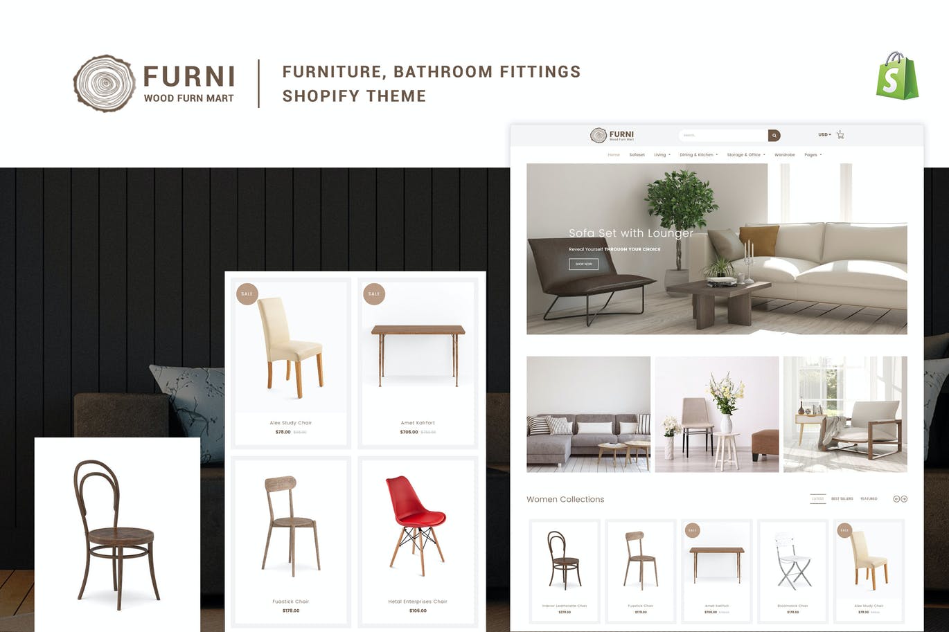 Furni – 家具，浴室配件Shopify主题