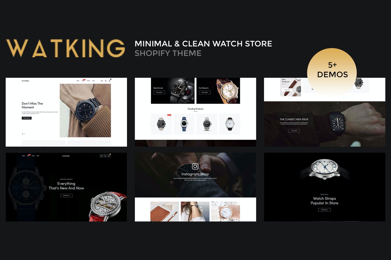 Watking – 最小和干净的手表Shopify主题
