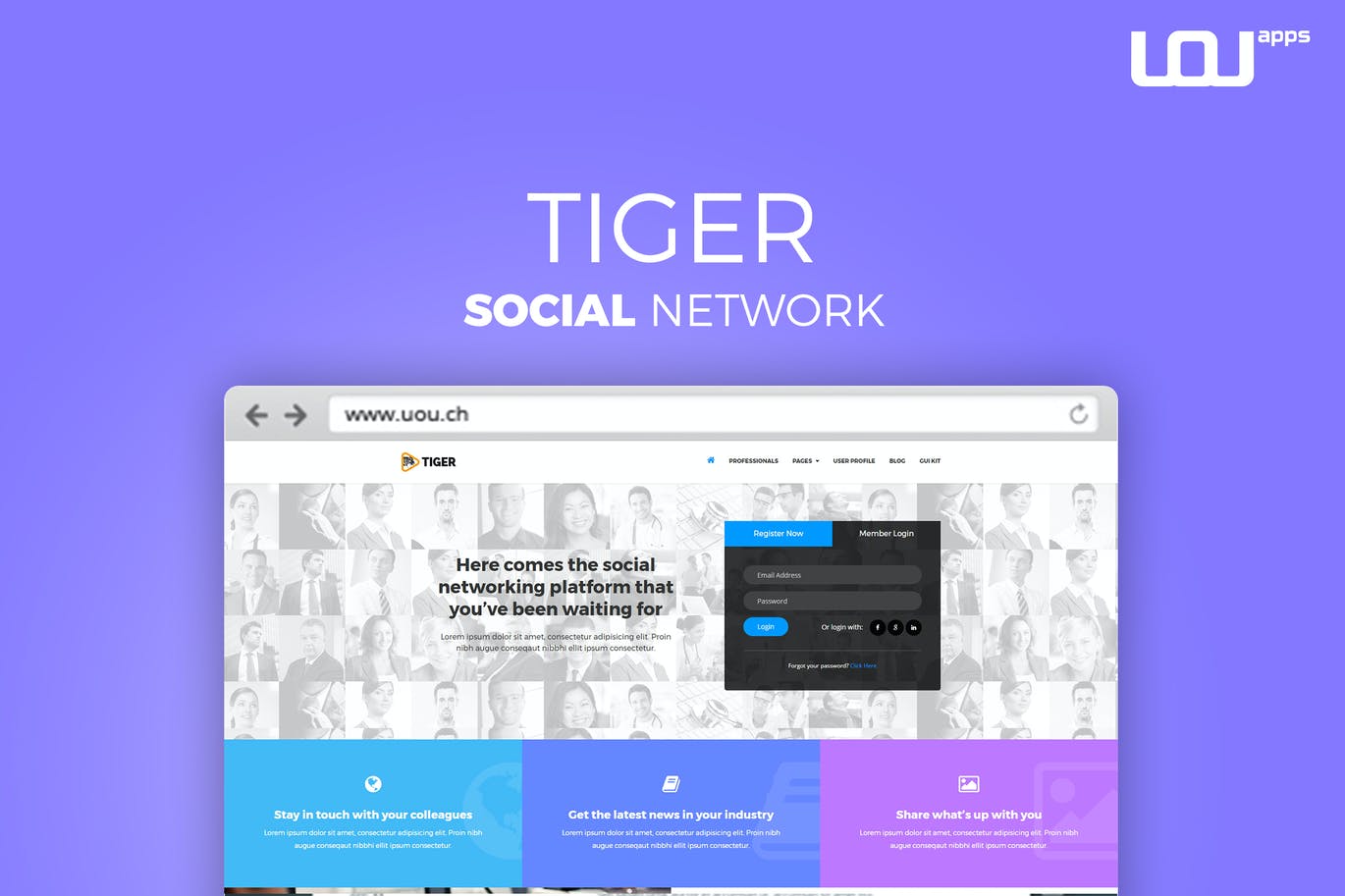 Tiger -企业社会网络模板