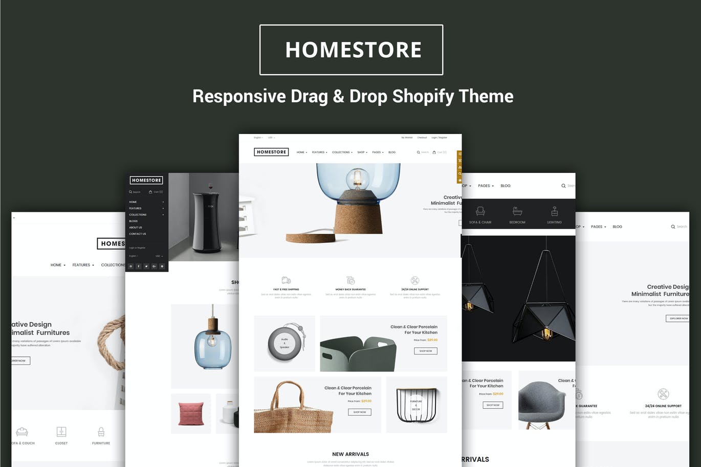 HomeStore – 家具板块Shopify主题