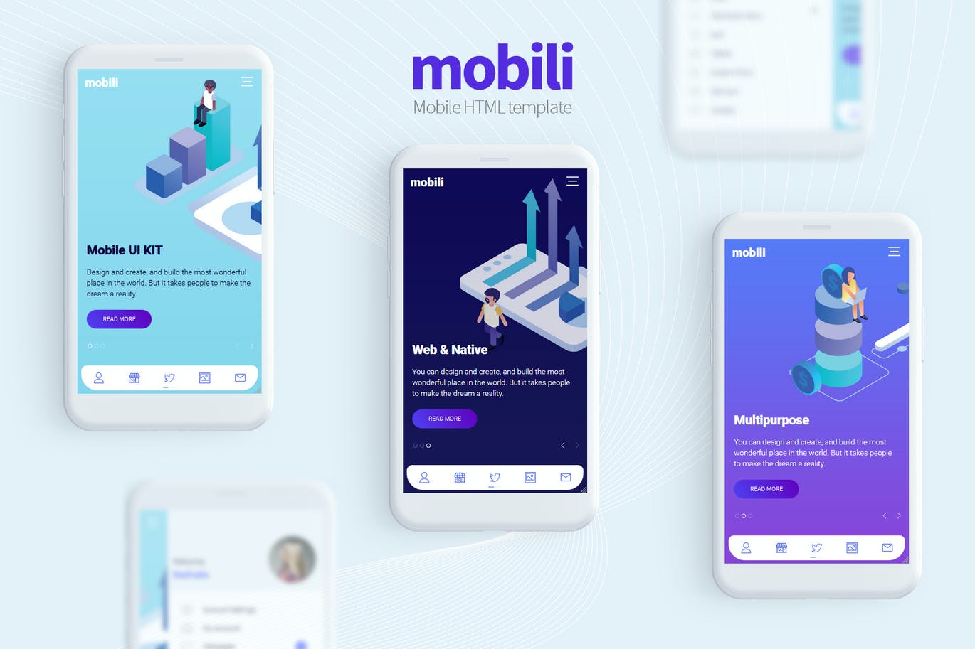 Mobili – HTML移动模板