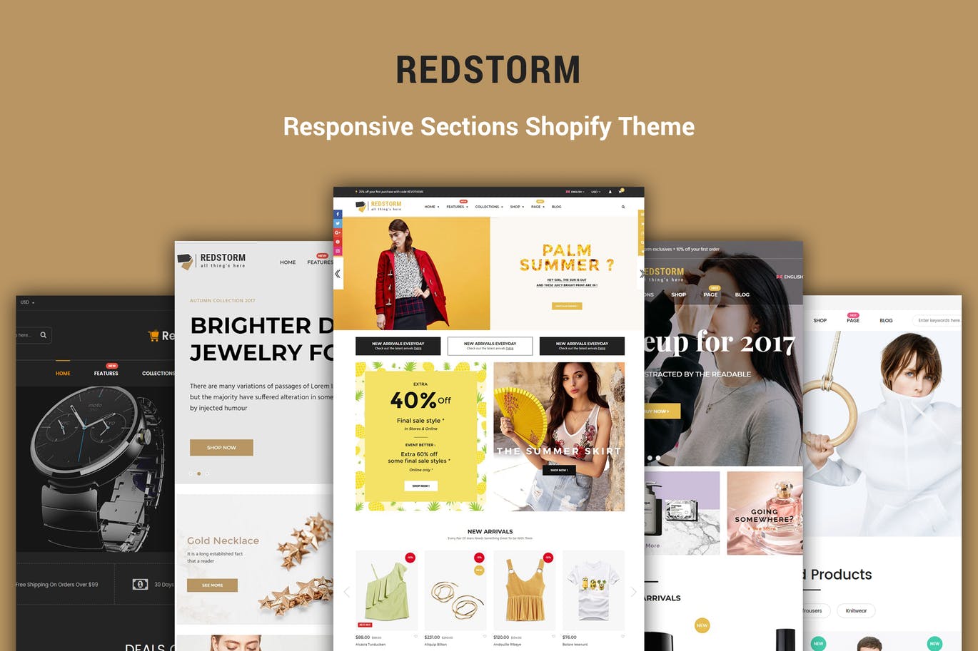 RedStorm – 分段响应Shopify主题