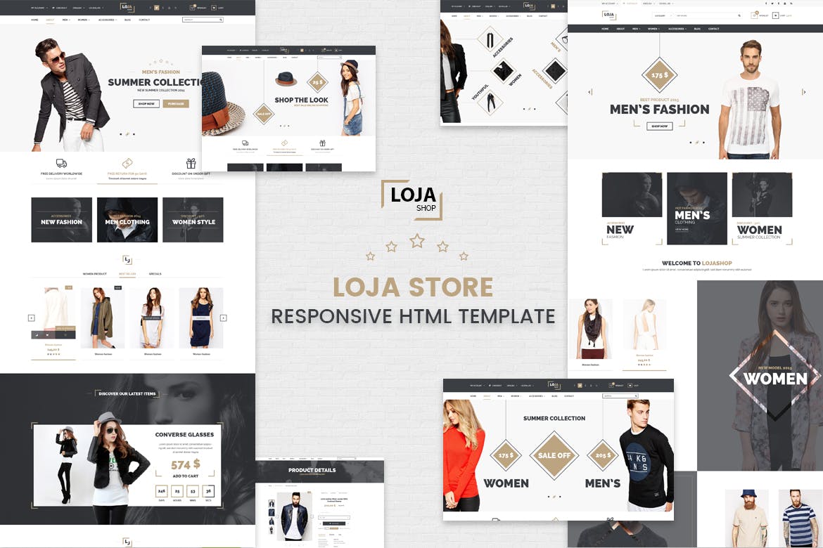 Loja – 响应式电商HTML5模板
