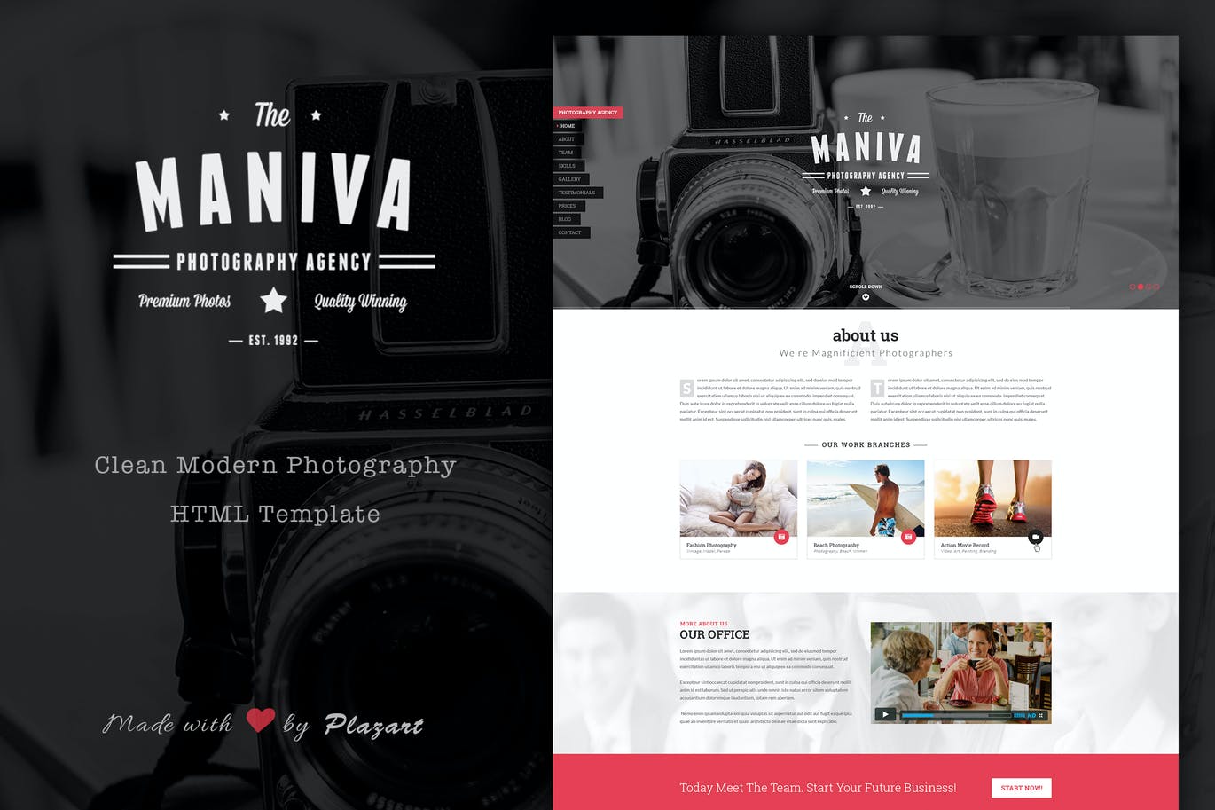 Photography Agency – 摄影机构HTML模板