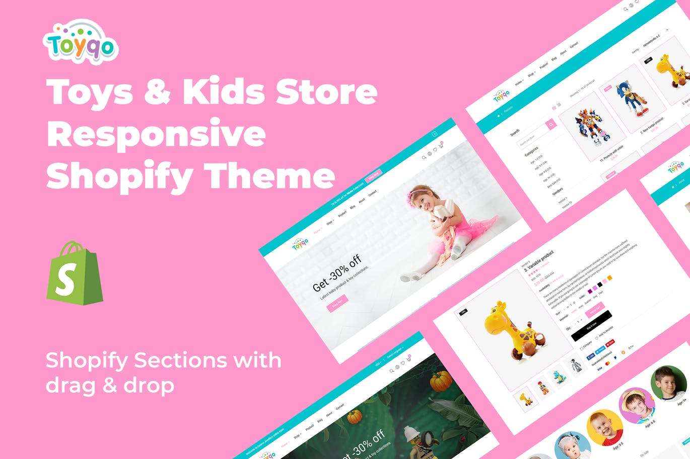 Toyqo – 玩具及儿童商店响应式Shopify主题