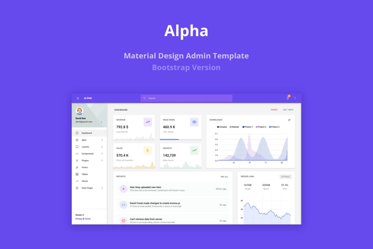 Alpha-物料设计管理模板