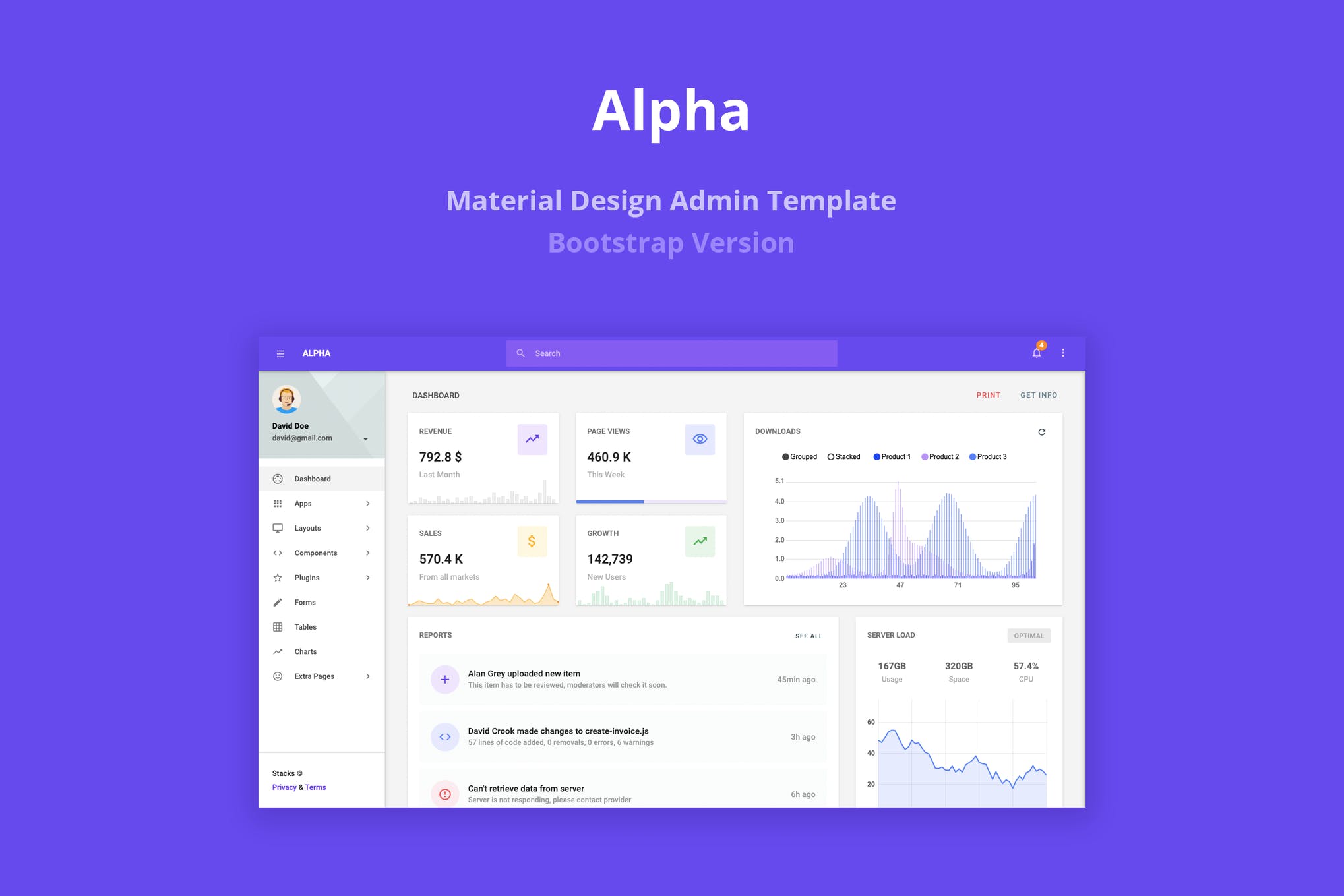Alpha-物料设计管理模板