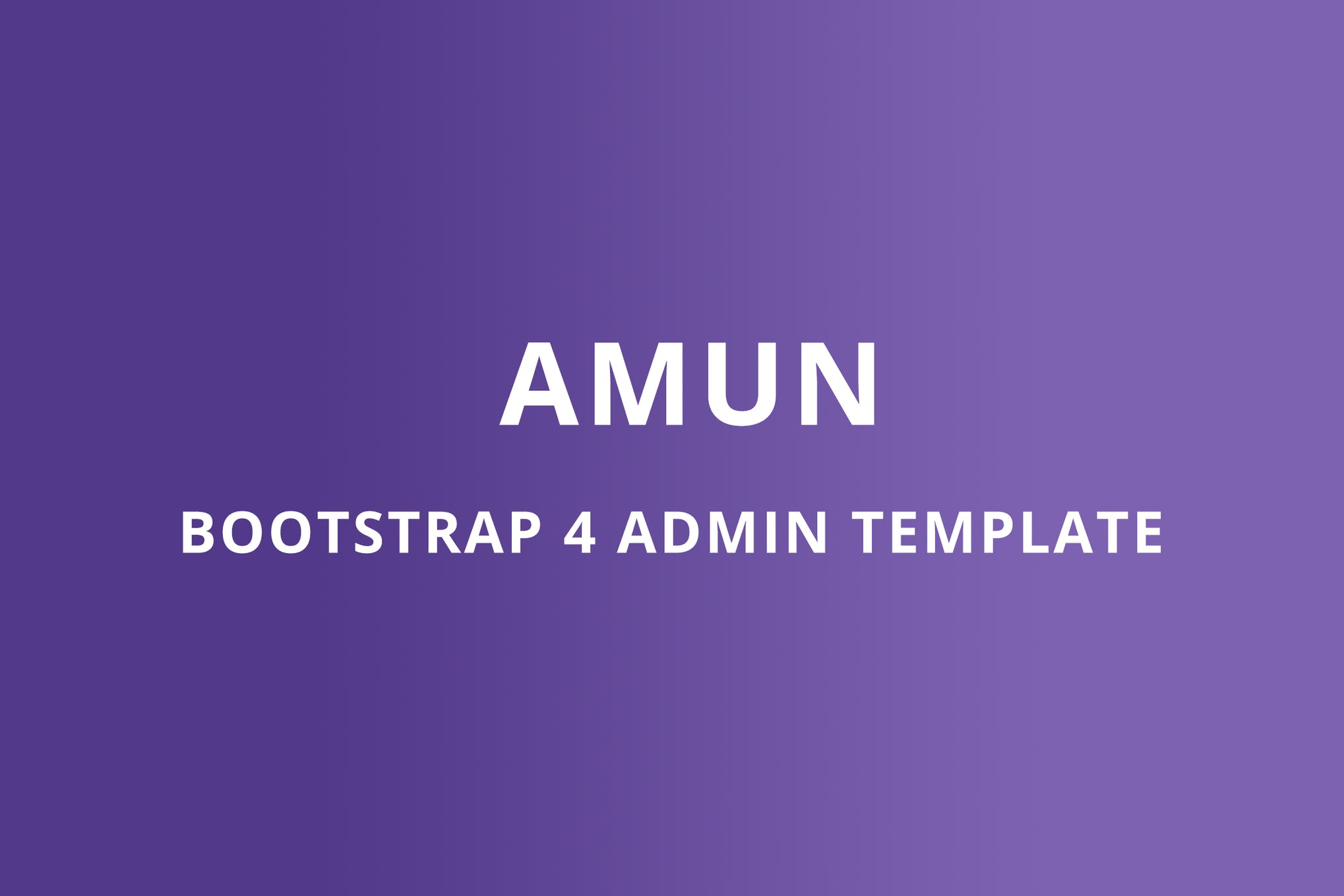 Amun-Bootstrap 4管理模板