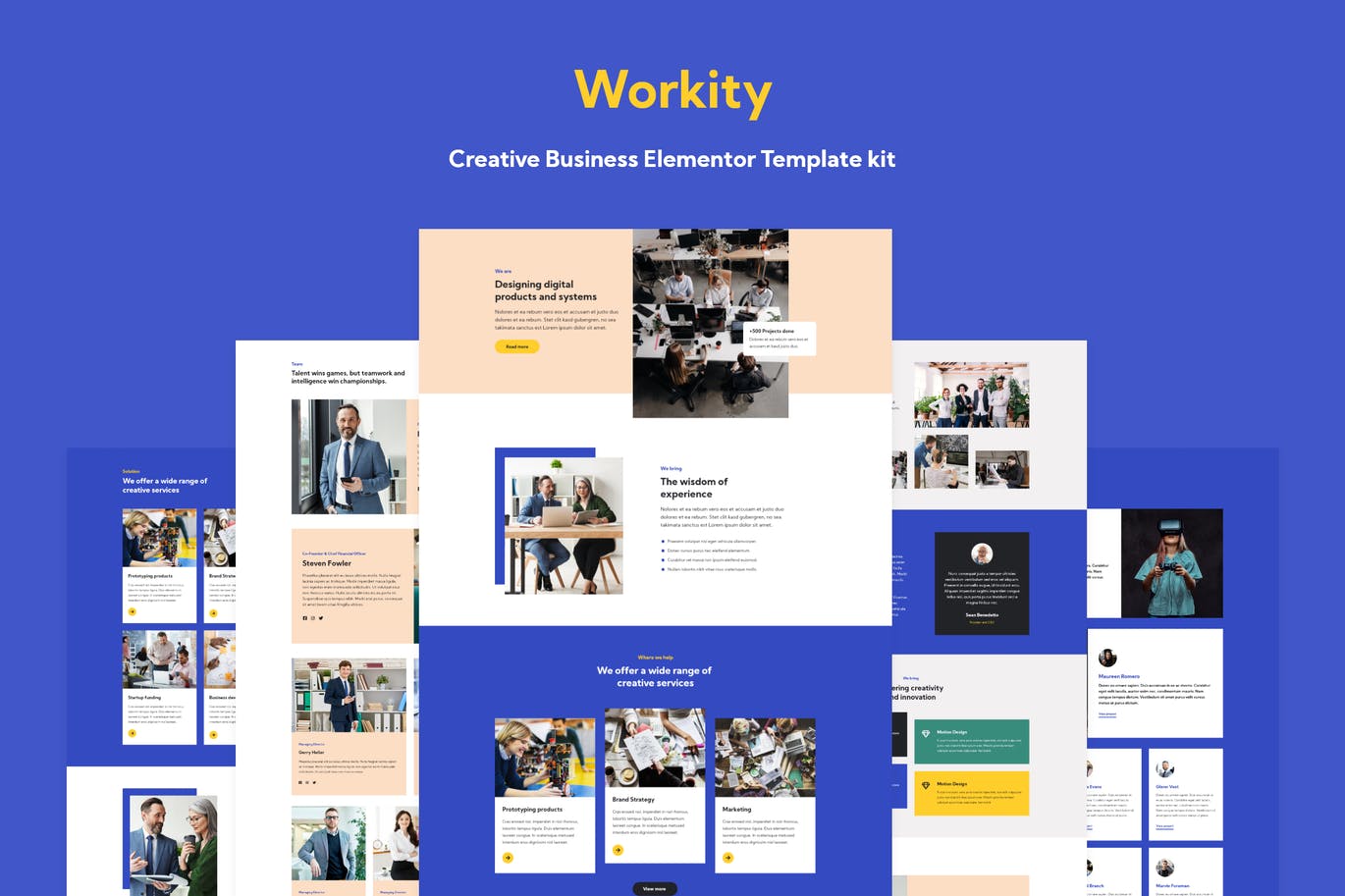 Workity- 创意业务Elementor模板工具包