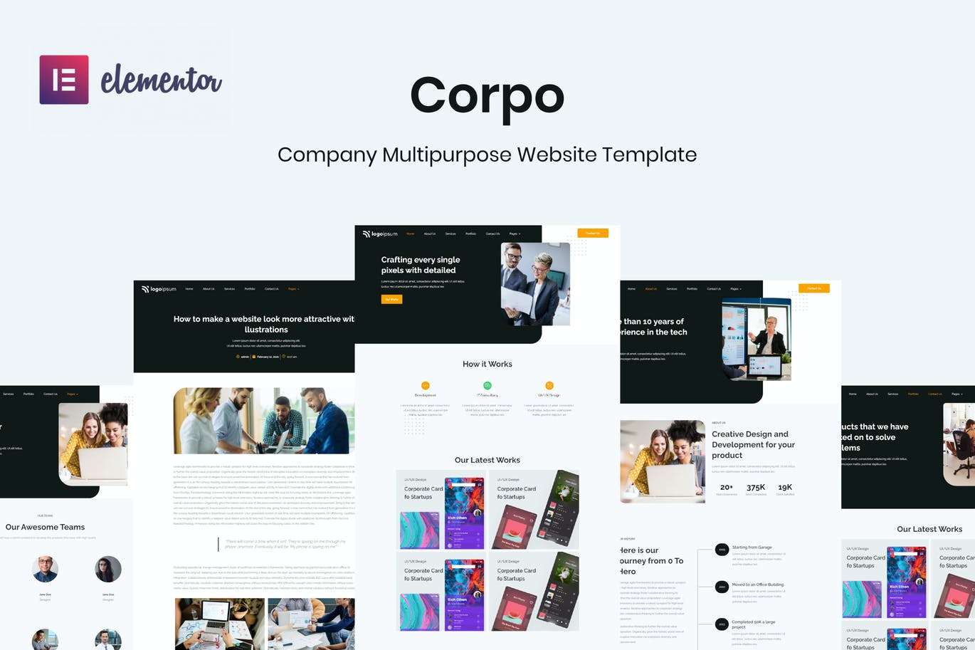 Corpo -企业业务 Elementor Template Kit