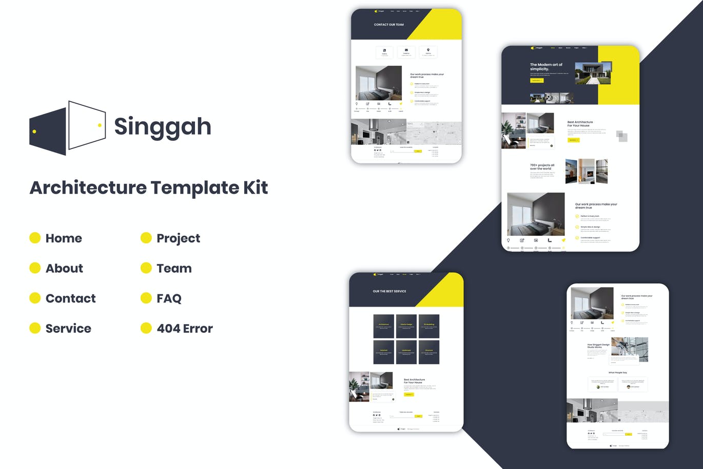 Singgah -建筑 Elementor Template Kit