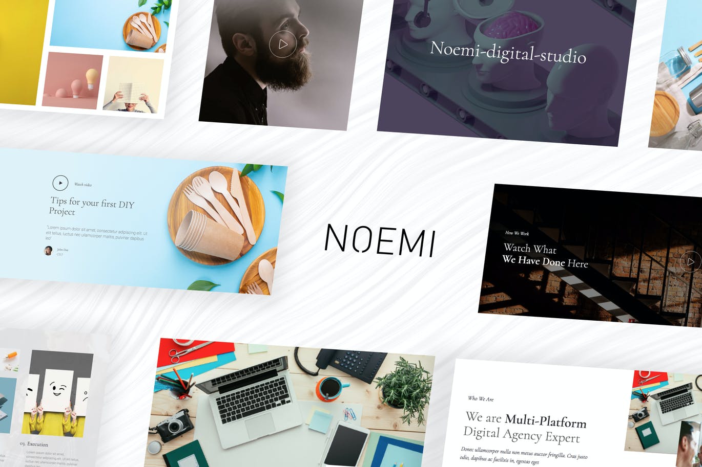 Noemi – 广告公司和作品集Template Kit