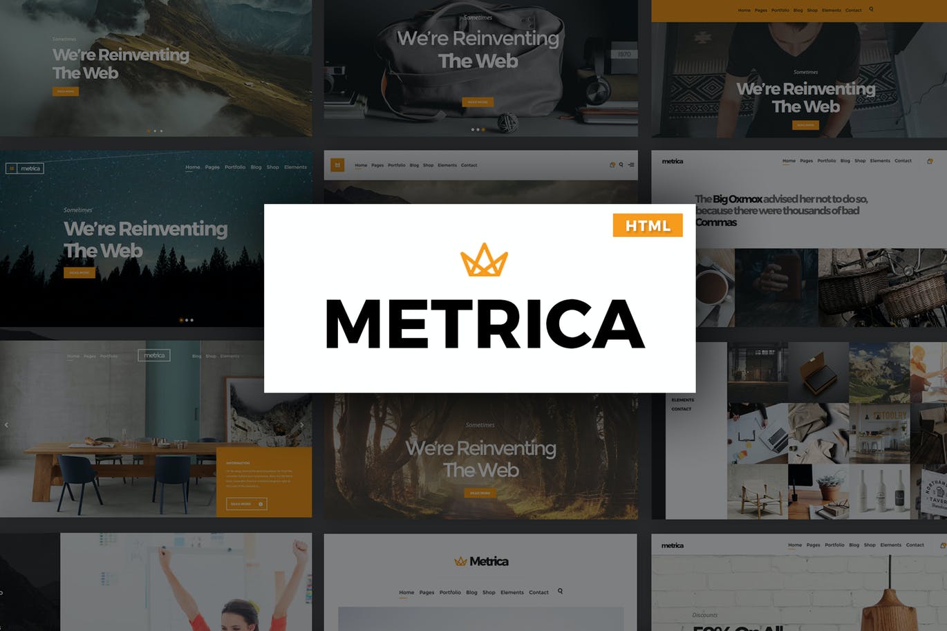 Metrica -多功能HTML5模板