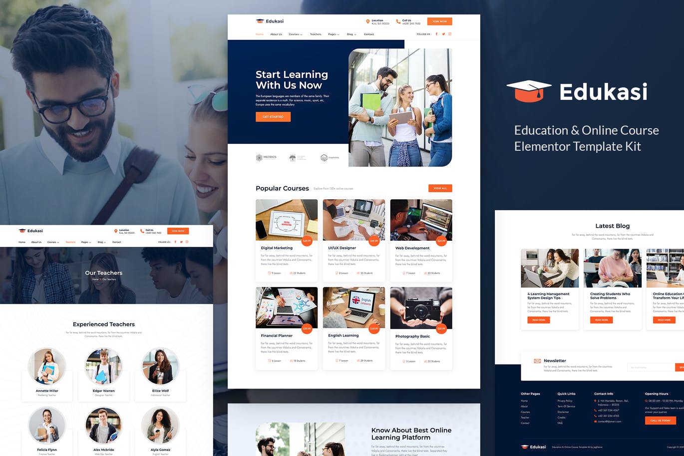 Edukasi – 教育和在线课程 Elementor Template Kit