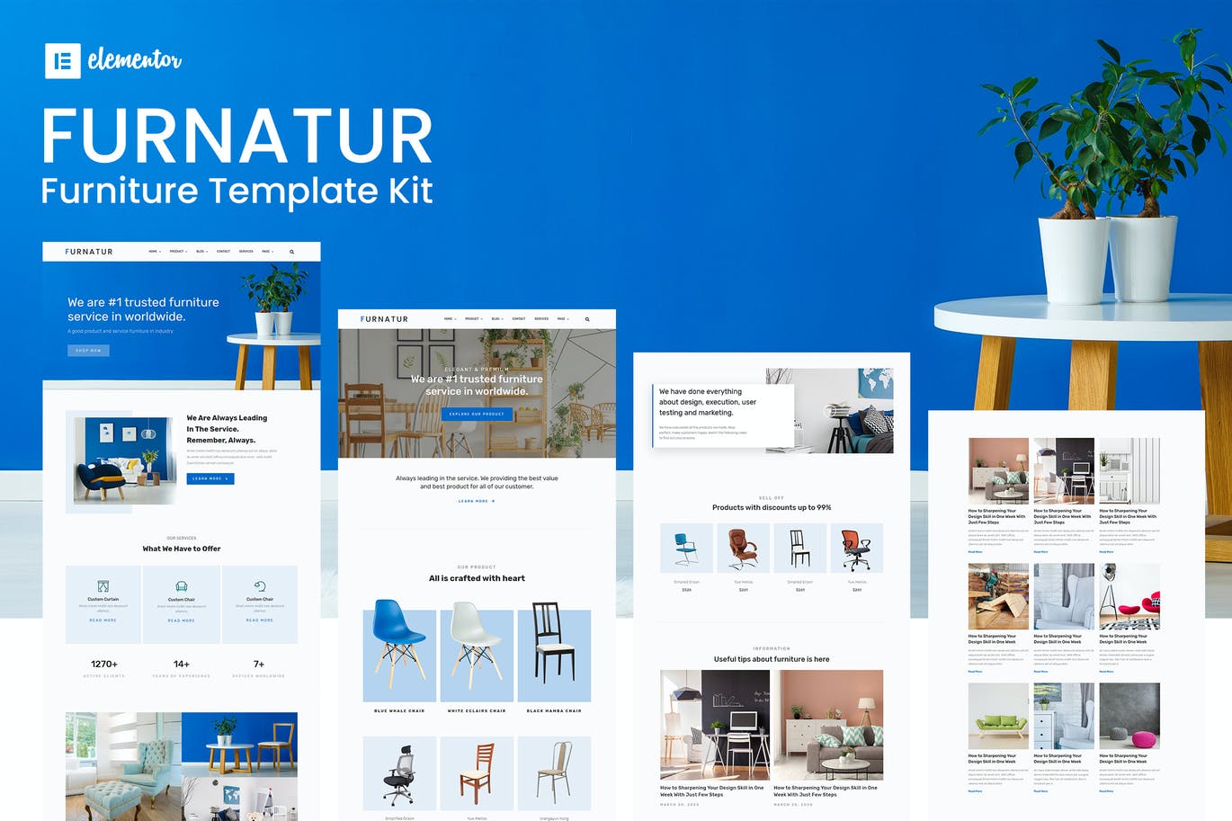 Furnatur – 家具电子商务模板工具包