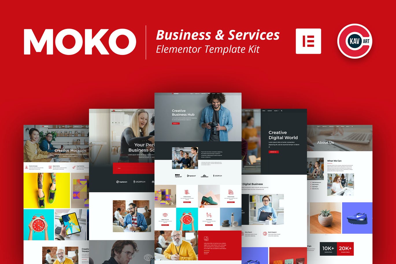 Moko – 商业与服务 Elementor Template Kit