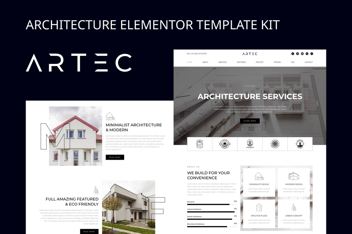 Artec – 建筑 Elementor Template Kit