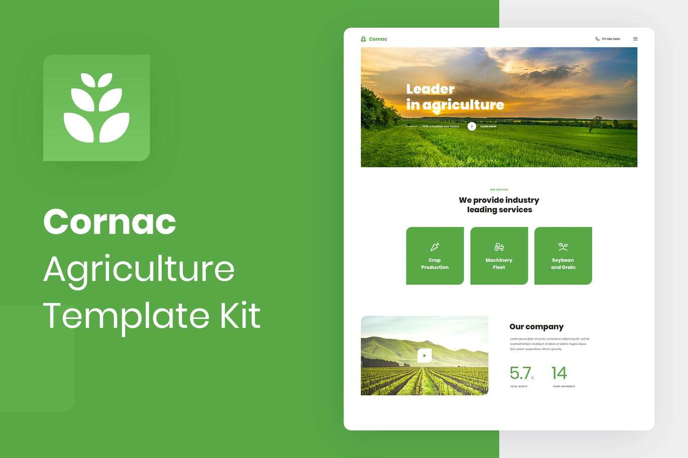 Cornac – 农业 Elementor Template Kit