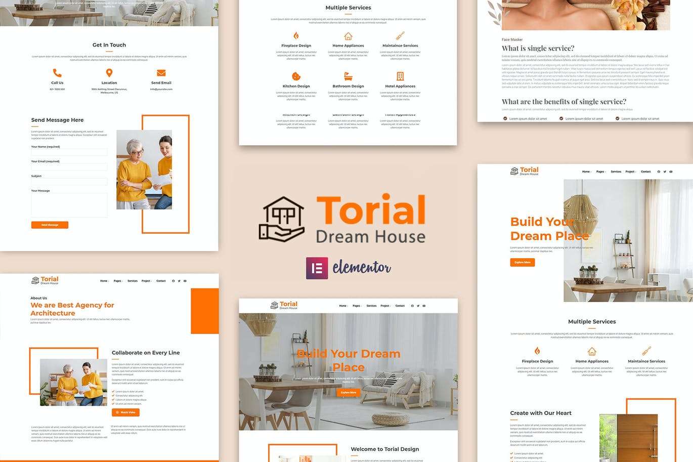 Torial – 室内设计 Elementor Template Kit