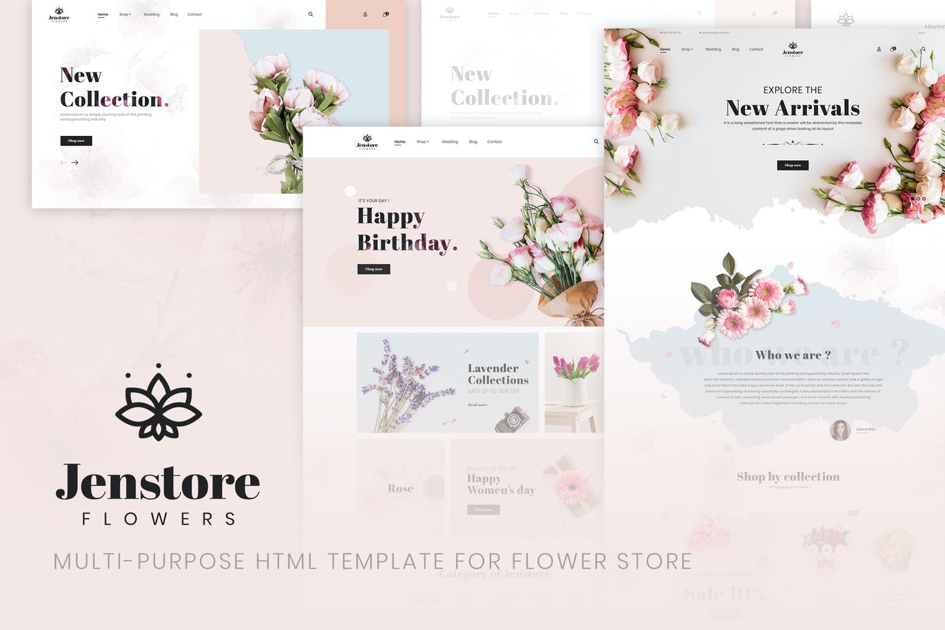 JenStore |花存储HTML模板