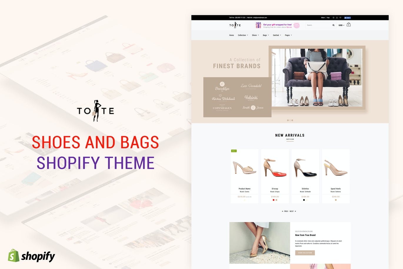 Tote | 鞋和包Shopify主题