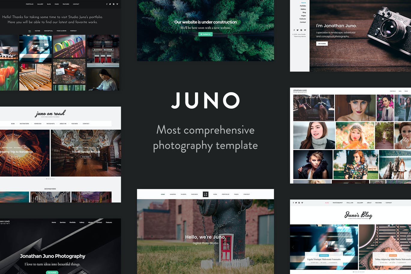 Juno – 摄影杂志HTML5模板