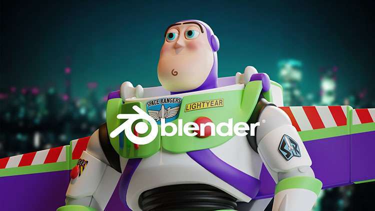 【Skillshare付费课程】Modeling Buzz Lightyear from “Toy Story” with Blender !