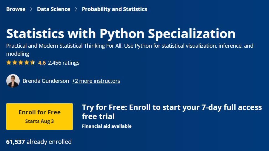 【Coursera中英字幕】Statistics with Python Specialization