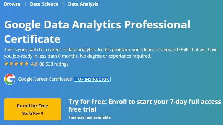 【Coursera中英字幕】Google Data Analytics Professional Certificate
