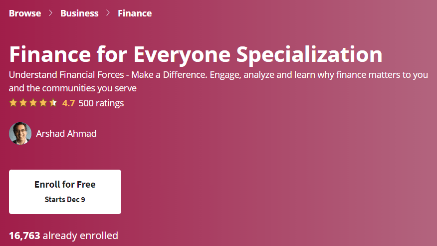 【Coursera中英字幕】Finance for Everyone Specialization
