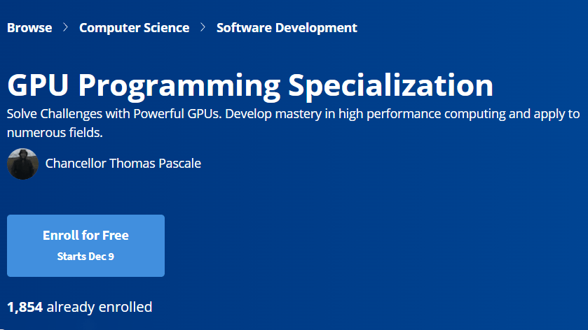【Coursera中英字幕】GPU Programming Specialization