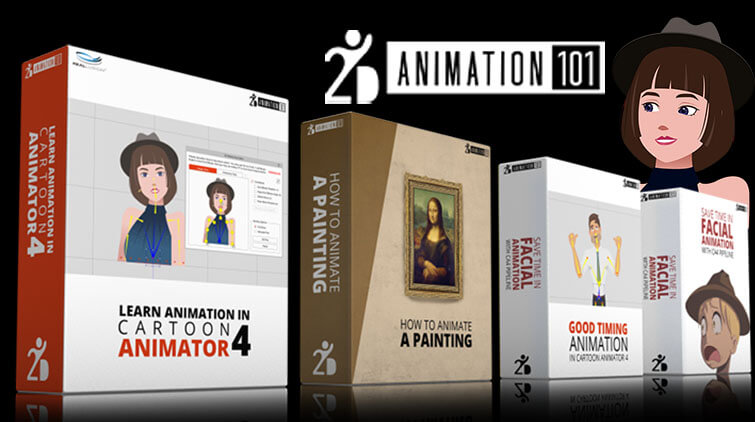 【2danimation101 四合一课程】Learn Animation in Cartoon Animator 4