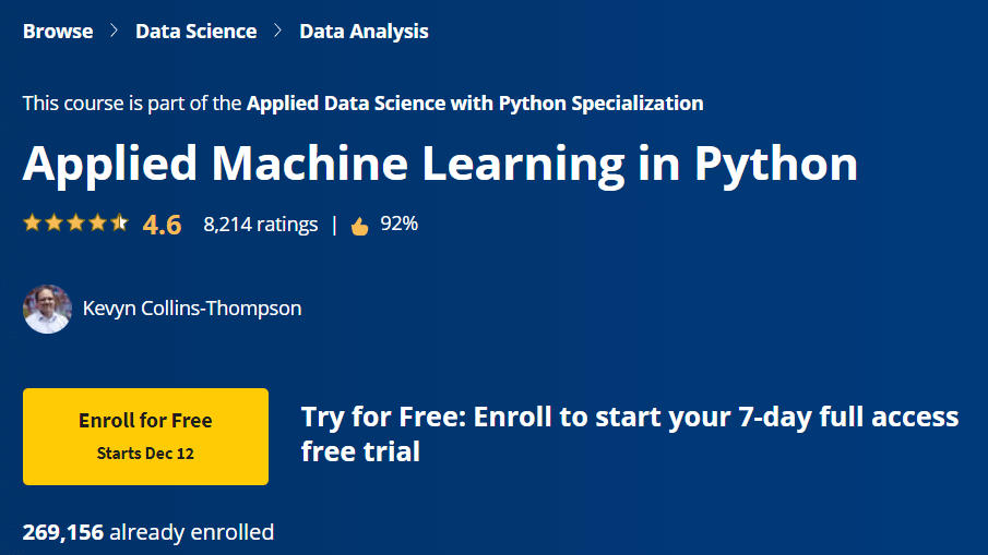【Coursera中英字幕】Applied Machine Learning in Python