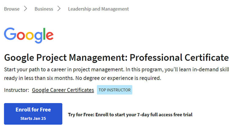 【Coursera中英字幕】Google Project Management: Professional Certificate