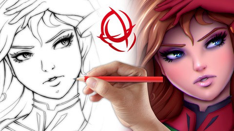 【Udemy中英字幕】Character Art School: Complete Coloring and Painting