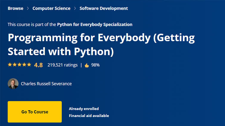 【Coursera中英字幕】Programming for Everybody (Getting Started with Python)