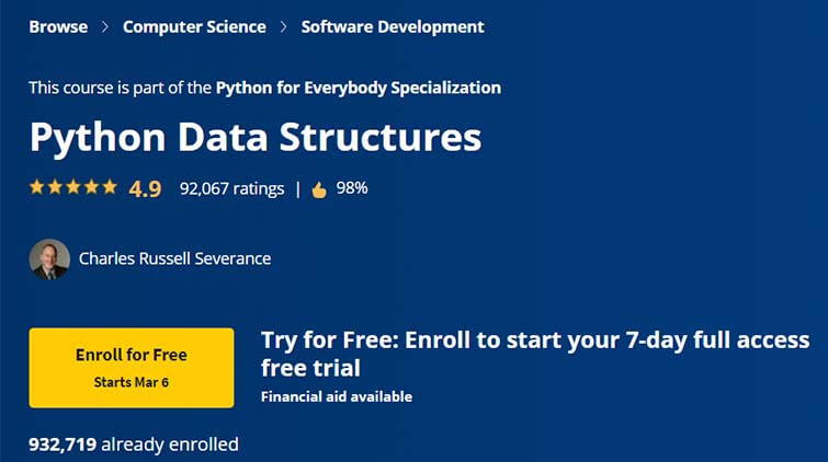 【Coursera中英字幕】Python Data Structures