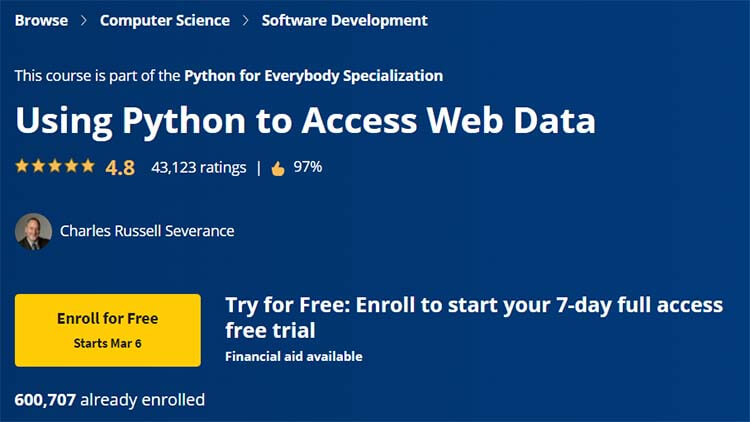 【Coursera中英字幕】Using Python to Access Web Data