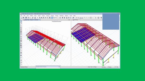 【Udemy中英字幕】CSI ETABSV19 steel structure analysis and design