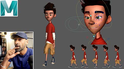 【Skillshare中英字幕】Cartoon Animation Course – Animating a Walk Cycle On The Spot