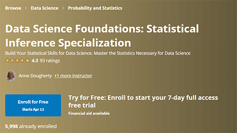 【Coursera中英字幕】Data Science Foundations: Statistical Inference Specialization
