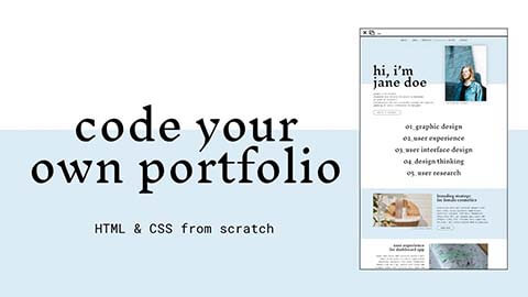 【Skillshare中英字幕】Code your own portfolio – HTML & CSS basics