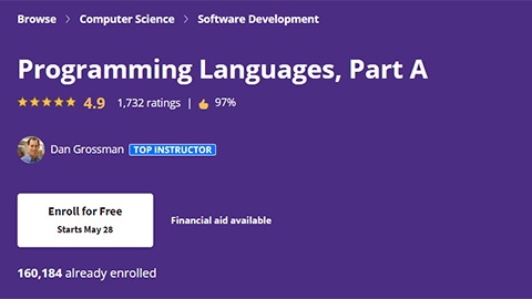 【Coursera中英字幕】Programming Languages, Part A