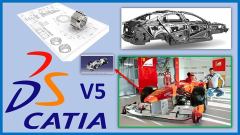【Udemy中英字幕】Catia V5 Beginner to Advanced – Automotive and Industrial