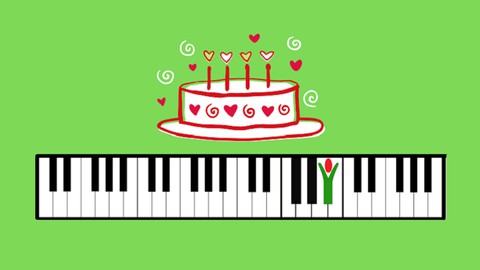 【Udemy中英字幕】Learn to play “Happy Birthday” on the Piano