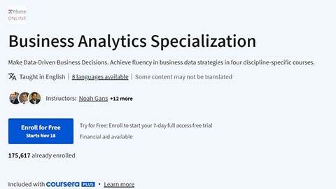 【Coursera中英字幕】Business Analytics Specialization